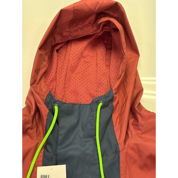 NWT Nike Air Woven Lined Jacket Full-Zip Hooded Colorblock Red/Navy Mens Sz XL - Picture 11 of 14